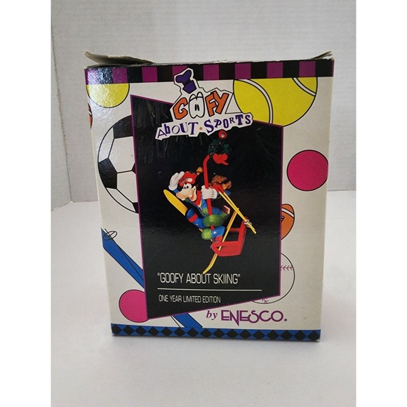 Goofy About Sports Skiing Enesco‎ Disney Limited edition ornament vintage - Picture 5 of 8